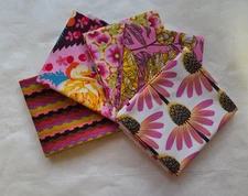 5 Fat Quarters - Pink Anna Maria FQ 18 x 22 Cotton Quilting Fabric Version 3