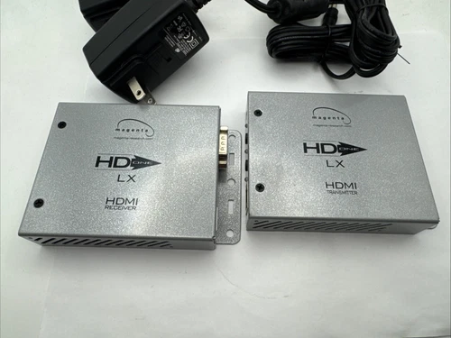 Set Magenta HD ONE LX HDMI TRANSMITTER RECEIVER 500R4078-01, 500R4081-01 Cords