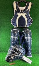 Under Armour PTH Victory Series Junior Fastpitch Catcher's Set Helmet Knee Royal