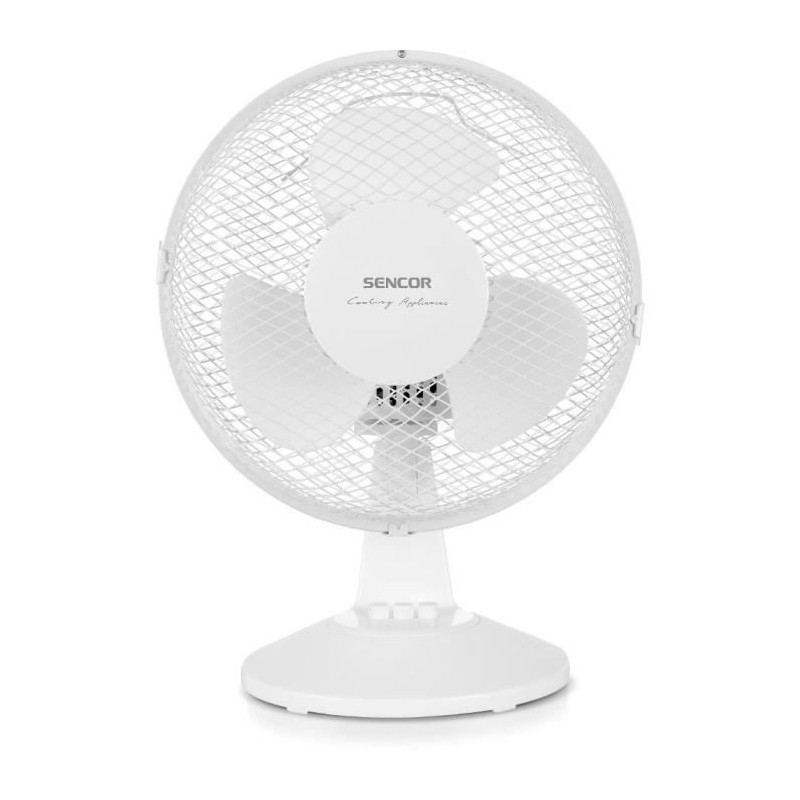 Ventilateur de bureau Sencor SFE 2310WH avec oscillation réglable