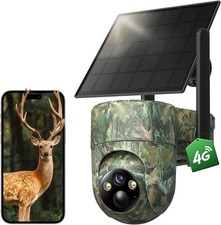 LIWAN 4G LTE Cellular Trail Camera, Game Camera Built-in SIM Card Solar Panel
