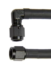 ALLSTAR PERFORMANCE Coated Braided Line 24in #4 Hose -4 90 Deg/-4 Str ALL48404