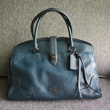 Coach Mercer Satchel With Whiplash Detail