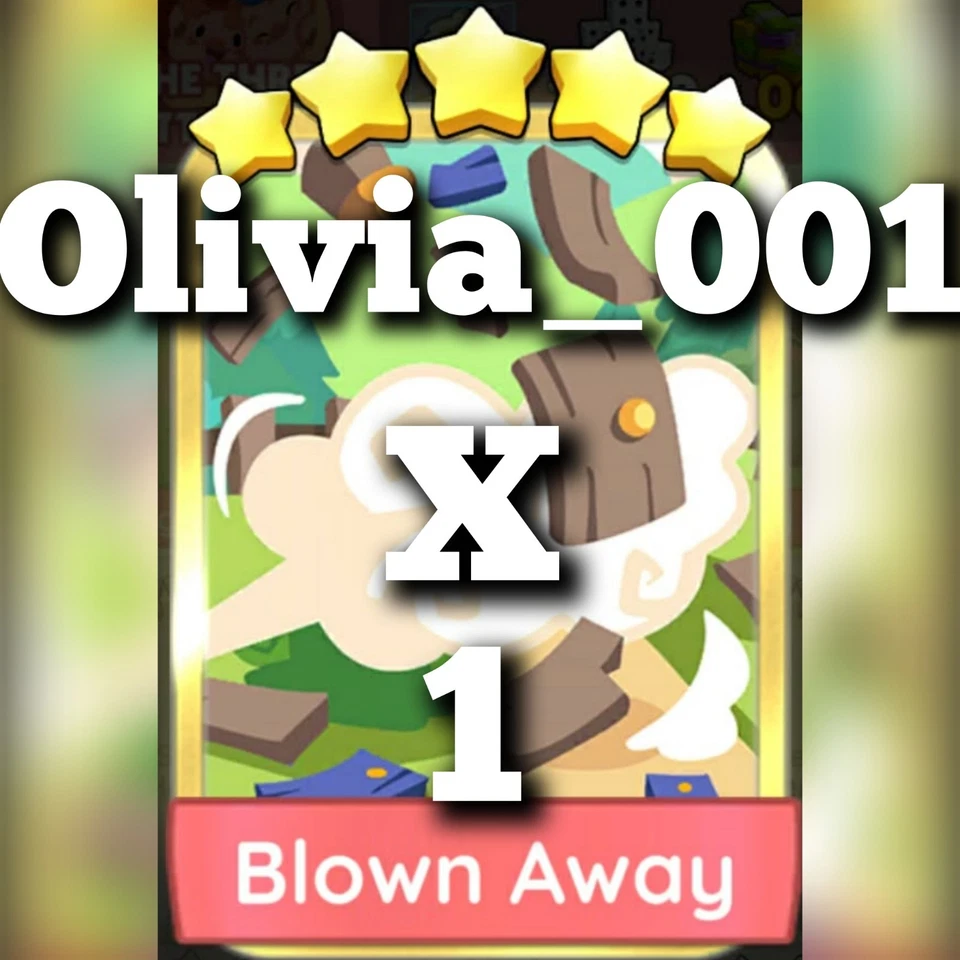 1 x Blown House ⭐⭐⭐⭐⭐ Set 24 :- Mono_Poly_Go Golden Blitz Sticker :- Fast - Bild 1 von 1