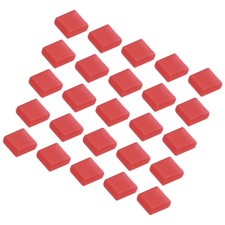 40 Pack USB Male Port Silicone Protectors Anti Dust Cap Cover Red