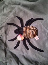 TY Beanie Babies Spinner The Spider 1996 Mint with Tag misspelled  PVC pellets