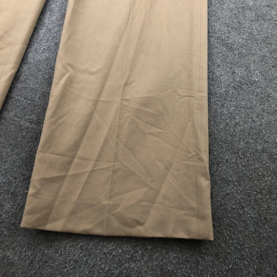 Pantalones Ralph Lauren para mujer 2 pantalones anchos de lana tostada mezcla de cachemir con etiqueta negra Foto 3 de 4