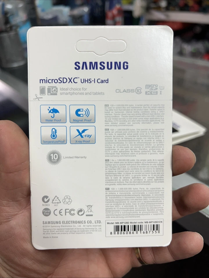 FAUX Samsung EVO Plus 128GB Micro SDXC UHS-I Memory Card with SD Adapter - Image 2 of 2