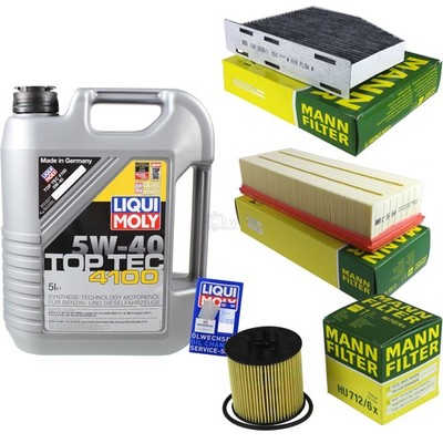INSPEKTIONSKIT FILTER LIQUI MOLY ÖL 5L 5W-40 für VW Touran 1T1 1T2 1.4 TSI 1T3