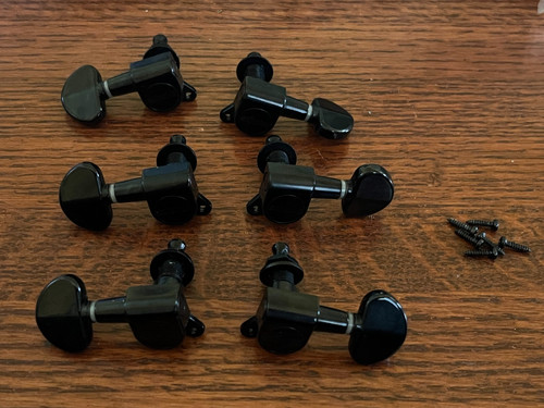set Schecter guitar tuners black 3 x 3