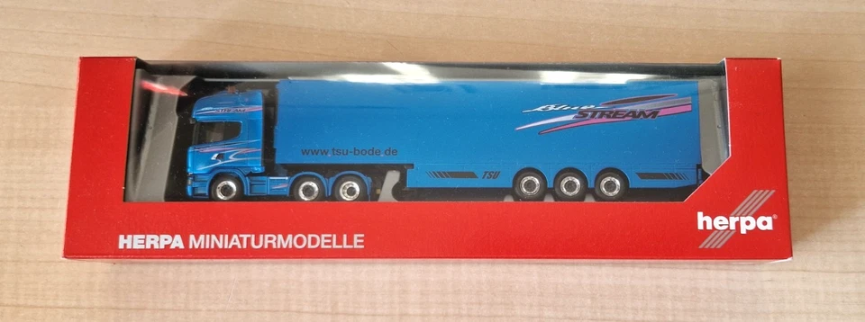 Herpa 305112 SCANIA R Blue Stream Jens Bode frigo 1:87 - Immagine 3 di 3