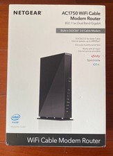 NETGEAR AC1750 C6300 WIFI CABLE MODEM ROUTER C6300v2 802.11AC DUAL BAND GIGABIT