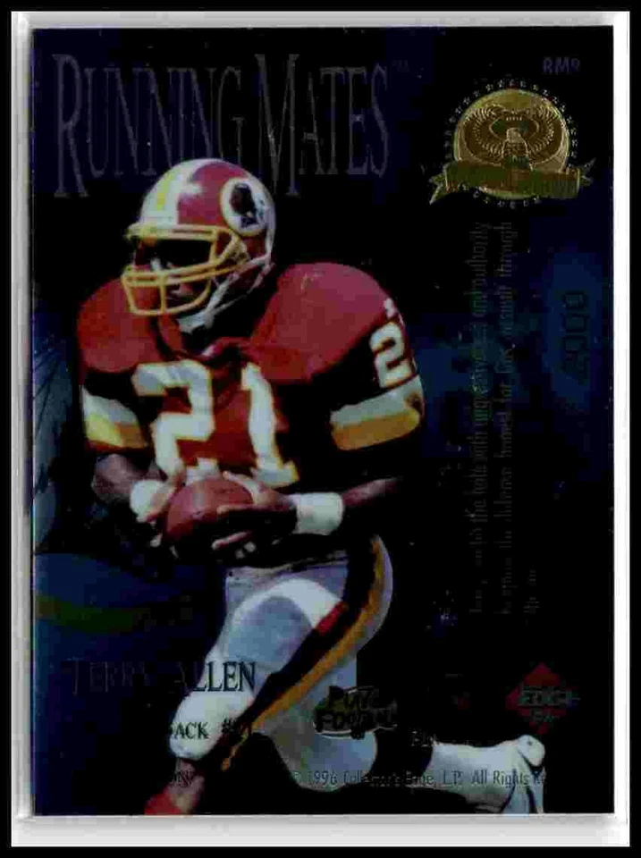 1996 Edge President's Reserve #RM9 Gus Frerotte Terry Allen Running Mates #/2000 - Image 2 of 2
