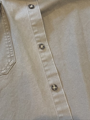 CABELAS MENS SZ XL LEGENDARY HEAVYWEIGHT 100% COTTON BUTTON UP SHIRT SAFARI VTG - Picture 17 of 18