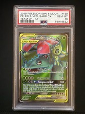 PSA 10 Celebi & Venusaur GX - 159/181 - Team Up - Pokemon on eBay
