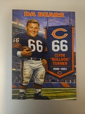 Chicago Bears Custom Caricature Retired Number Card - Clyde 