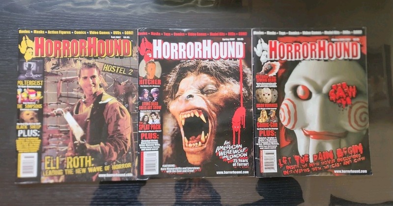 Horror Hound magazine lot (#4,5,7)