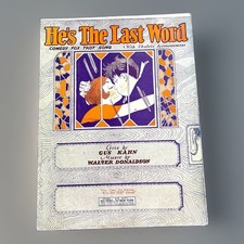 He&rsquo;s The Last Word Sheet Music Comedy Fox Trot Ukulele Gus Kahn Donaldson 1927