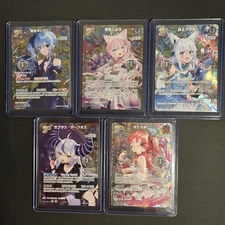 Hololive Official Card Game 1st Anniversary Celebration  Cards Complete Set Of 5
