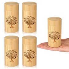 Small Urns for Human Ashes Keepsake with Small,7.5 Cubic Inches,4 Pcs, Yellow