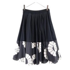 Blumarine made in Italy Midi length flare skirt 38 black Women