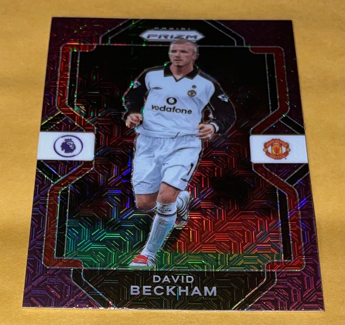 2022-23 Panini Chronicles Prizm EPL Soccer David Beckham Purple