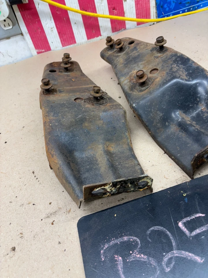 1966 66 1965 65 GALAXIE GALAXY LTD CAPÔ DOBRADIÇA SUPORTES DE MONTAGEM DIREITA ESQUERDA FABRICANTE DE EQUIPAMENTO ORIGINAL - Imagem 3 de 4