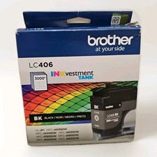 Genuine Brother LC406 INKvestment Tank Black Ink Cartridge - Exp 08/2026