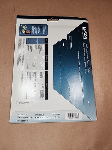 Oryginalny błyszczący papier fotograficzny Epson Ultra Premium 8" x 10" (20 arkuszy) nip - Zdjęcie 5 z 6