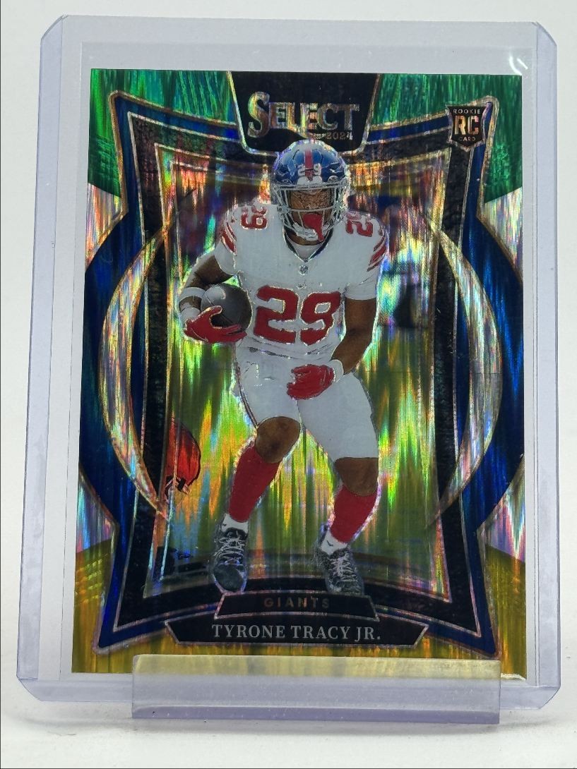 TYRONE TRACY JR. 2024 SELECT CONCOURSE ROOKIE GREEN YELLOW SHOCK RC Q3844