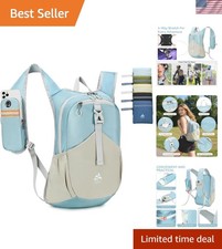 15L Small Hiking Backpack for Women Men Lightweight Packable Backpack Foldabl...