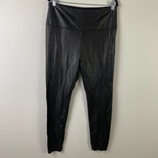 Lysse Vegan Leather Legging Size Large Black Pull On Ankle