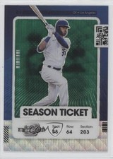 2021 Panini Contenders Season Ticket Optic Green Wave Prizm Cody Bellinger 0b3