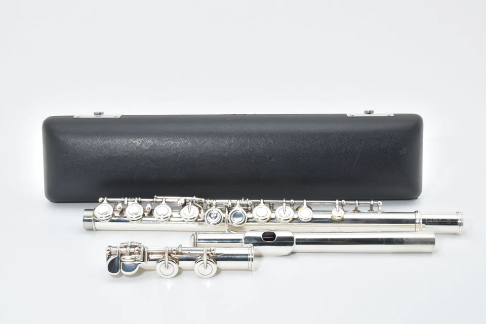 【Reparado】YAMAHA YFL-514 Flauta Plata 925 EC Cabeza Hecha en Japón 2645907 A Foto 2 de 4