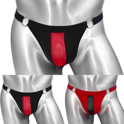 Nylon+Polyester Herren Mesh G-String Tanga Bikini Unterwäsche Niedriger T-Rücken