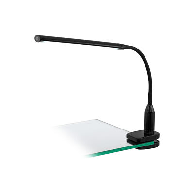 Klemmleuchte Farbe schwarz Kunststoff Touch On/Off dimmbar Leuchtmittel LED 4,5W inkl