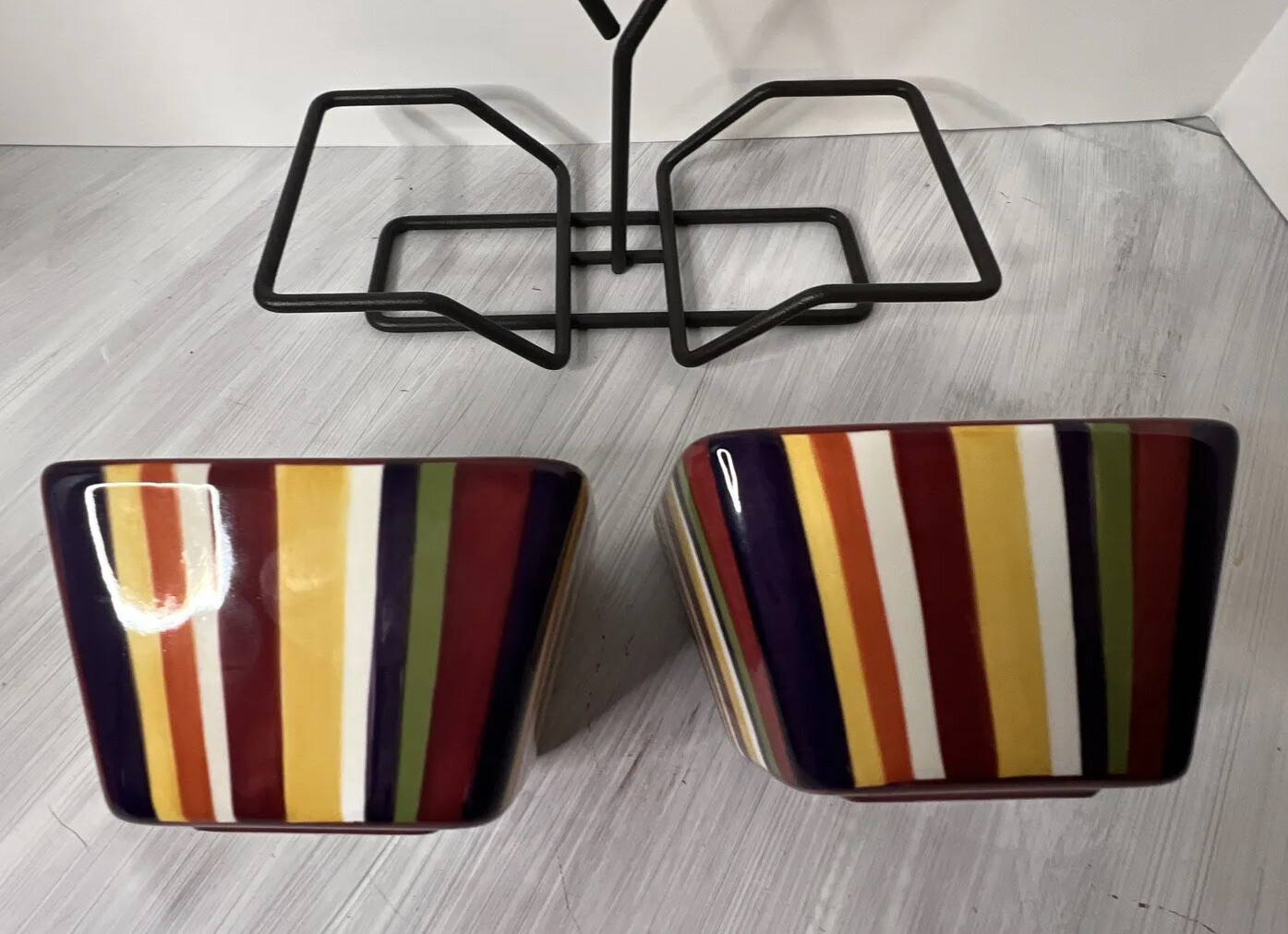 Pampered Chef Simple Additions Dual Condiment Holder 2 Ceramic Pampered chef simple additions dual condiment holder 2 ceramic
