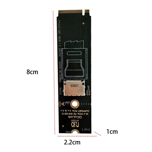 M.2 PCLe To SFF-8612 Extension Card M.2 PCLe To SFF-8612 Adapter Card (Model B) - Afbeelding 4 van 12