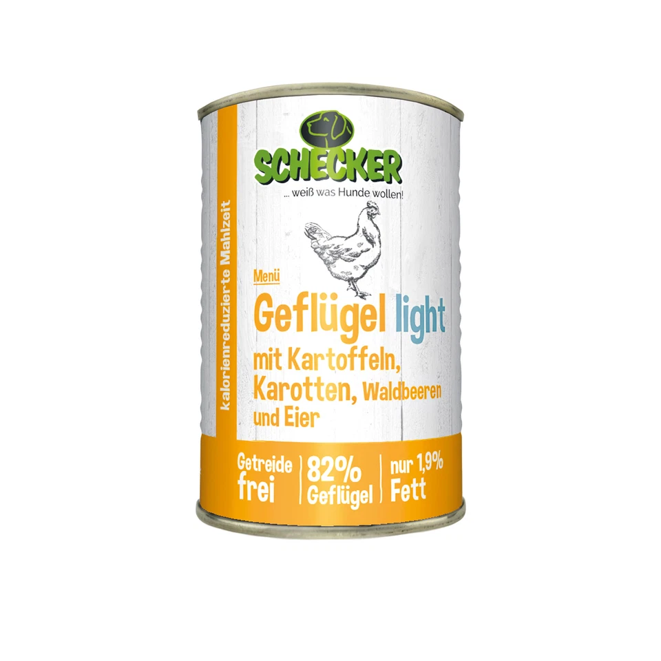 3 x 410g Schecker Fleischtopf Menü - light Diätfutter für Hunde - Nassfutter - Bild 3 von 3