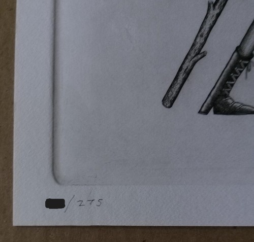 Phlegm "Customary Hats" Editioned Etching - Picture 2 of 3