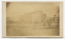 ARCHITECTURAL, AMERICAN WESTERN STYLE BUILDING. CDV. ROCHESTER, PA.