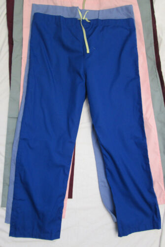 Scrubs pants medical navy royal blue maroon black white green pink s m l xl 2x S - Picture 3 of 11