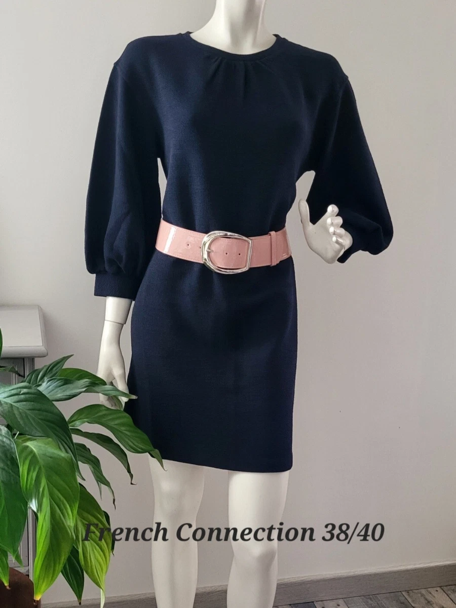 Jupe Femme French Connection – Bleue Imprimé Floral – Taille UK 10 – Wrap Midi – Neuf