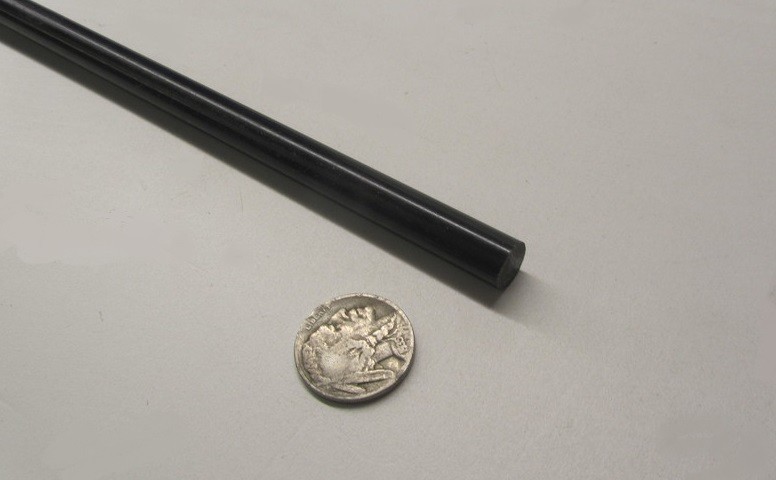 Barre Ronde Delrin POM Noire - Diamètre 1,375 Pouce X 72 Pouces - Neuve