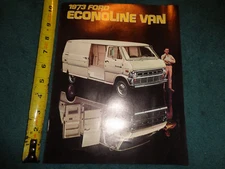 1973 FORD ECONOLINE VAN SALES BROCHURE / FOLDER / ORIGINAL FOMOCO ITEM!!