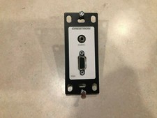 Crestron- MP-WP130-W Media Presentation Wall Plate VGA w/ Stereo Audio