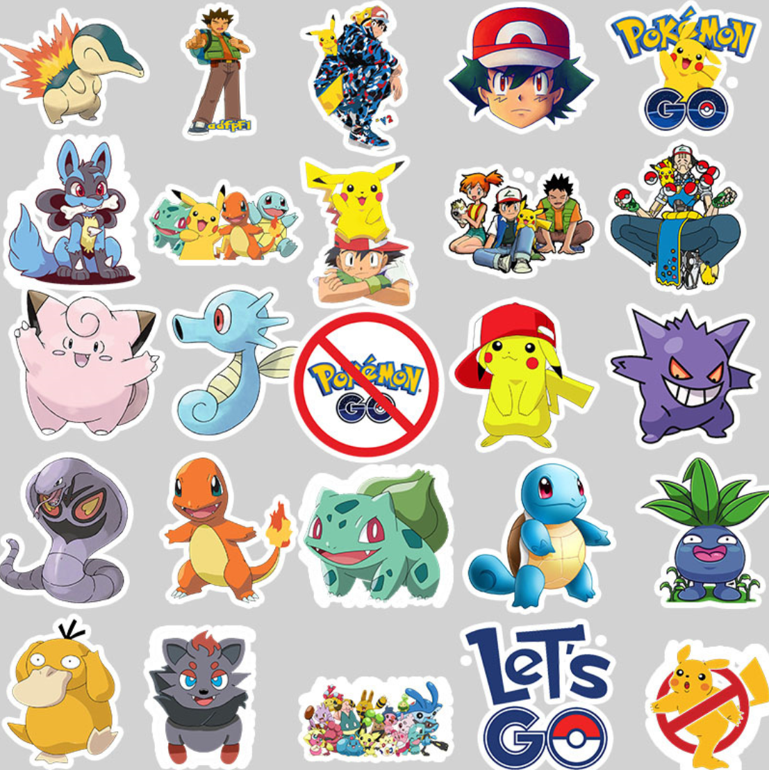 50pcs Pokemon Go Friends Pikachu Vinyl Decal Kid Stickers Laptop Phone  Bottle | eBay