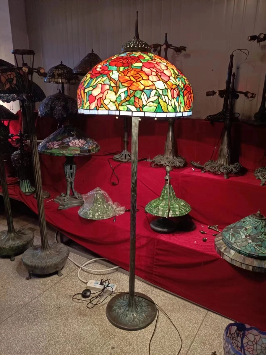 Antique Tiffany Studios Reproduction Bronze Floor lamp replica
