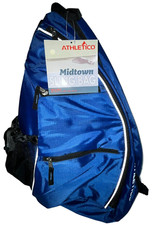 Pickleball Bag Racketball Travel Athletico Sling Bag Crossbody Backpack Blue