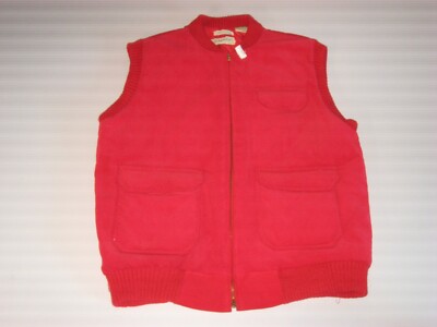 Vintage John's Bay Men's Quilted Lined Corduroy Vest Large